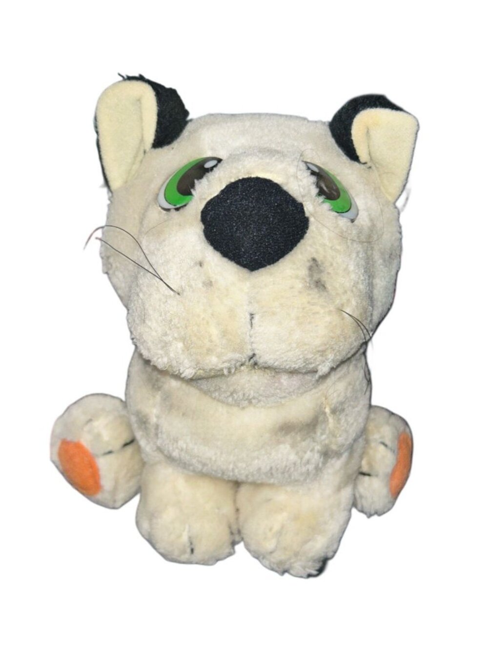 Wallace Berrie & Co Vintage 1980s Striped Cat Plush Stuffed Toy Made in Korea